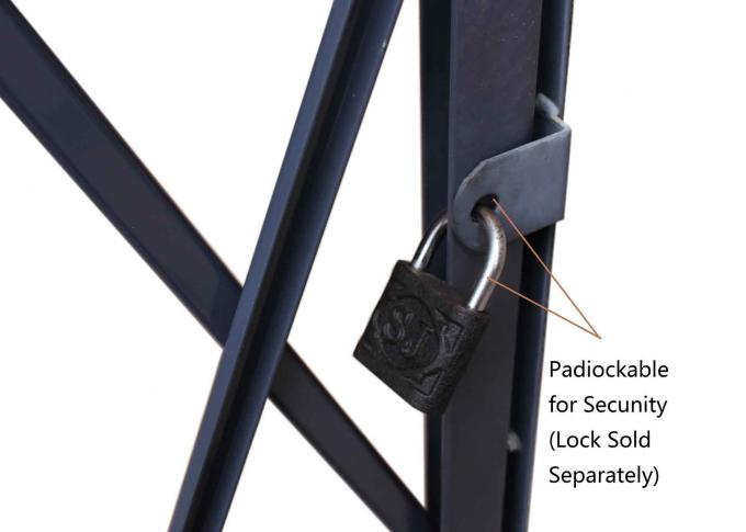 Χάλυβας πορτών αποβαθρών που διπλώνει τις πόρτες 12 " άνοιγμα Χ 6 1/2' ψαλιδιού ασφάλειας του Γκέιτς ασφάλειας υψηλό