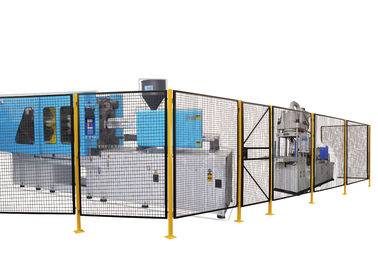 Κίνα Πλήρης ενωμένη στενά μηχανή πλέγματος καλωδίων χάλυβα που φρουρεί την αρθρωμένη πόρτα πλέγματος καλωδίων 7 πόδια ύψους εργοστάσιο