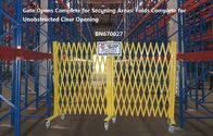 Κίτρινα διπλώνοντας εμπόδια ασφάλειας ακκορντέον πυλών εμποδίων Max που ανοίγουν 20 &quot; Χ 52 ½» υψηλό προμηθευτής