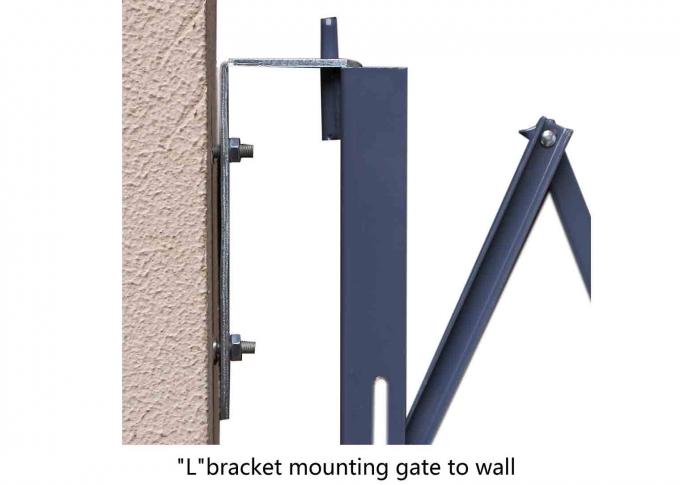 Χάλυβας πορτών αποβαθρών που διπλώνει τις πόρτες 12 " άνοιγμα Χ 6 1/2' ψαλιδιού ασφάλειας του Γκέιτς ασφάλειας υψηλό