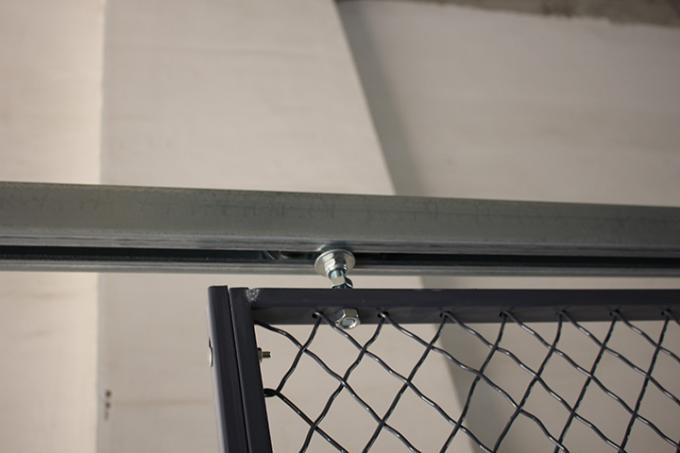 Κλειδώσιμο κλουβί αποθήκευσης εξοπλισμού 4 πλευρών, ενωμένα στενά κλουβιά αποθήκευσης καλωδίων μετάλλων